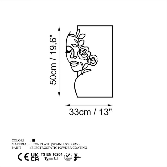 Wallity Flower Woman - M Negro